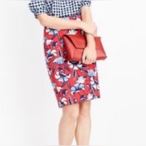 J. Crew Factory Floral Pencil Skirt - Picture 10 of 11